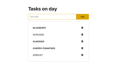 Task List (React JS)